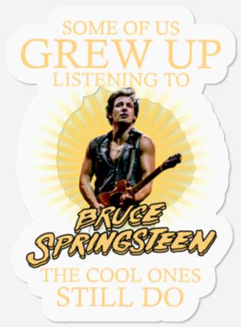 Discover listening to bruce springsteen Stickers