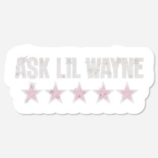 Discover Ask Lil Wayne 5 Star Rhinestone Apparel Stickers