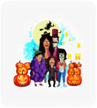 Discover Bobs Burgers Pumpkin Halloween Stickers