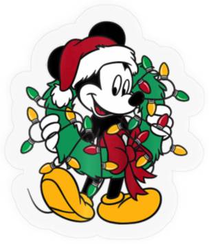 Discover Disney Mickey Mouse Lights Raglan Baseball Stickers Stickers