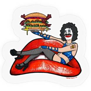Discover Dr Frankenburger Bobs Burgers Rocky Horror Parody Stickers