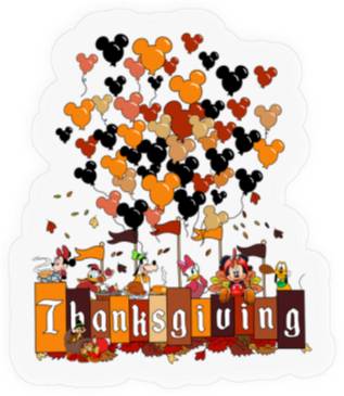 Discover Disney Thanksgiving Stickers