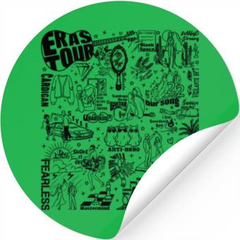 Discover Eras Tour Stickers, Eras Tour Merch Comfort Colors Stickers, Love Story