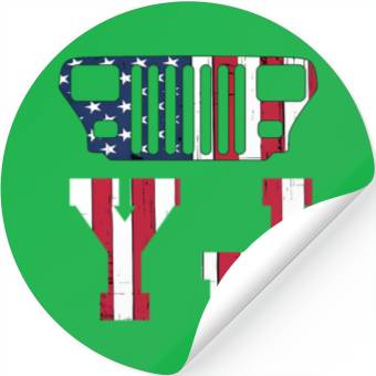 Discover YJ Jeep, the square one Stickers