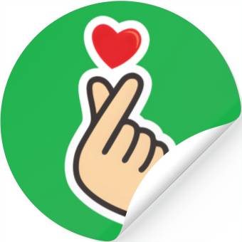 Discover bts love hand Stickers
