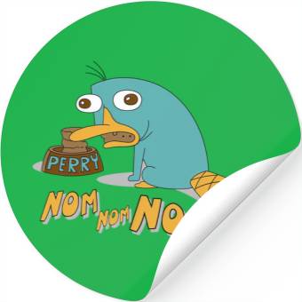 Discover Disney Phineas And Ferb Perry The Platypus Nom Nom Nom Stickers