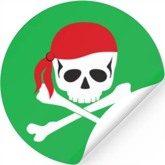 Discover White Skull & Crossbones Stickers