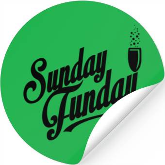 Discover I love Sunday Funday Stickers