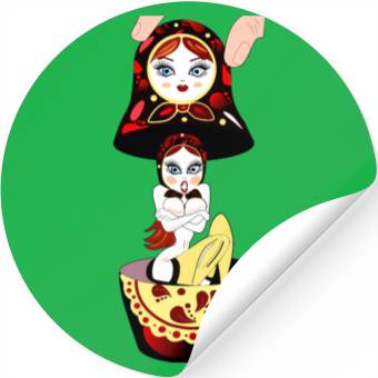 Discover Surprise Russian Doll Stickers