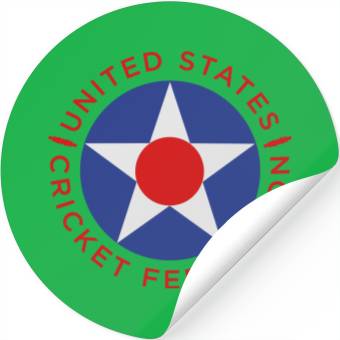 Discover US Cricket Roundel 4 Stickers