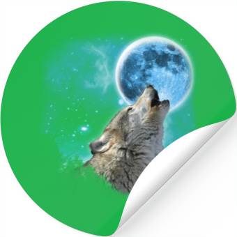 Discover Silver Wolfs Skylight 3px Stickers