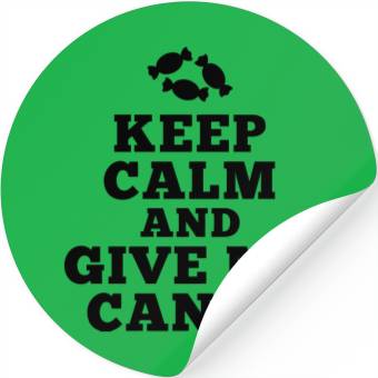 Discover keep calm give me candy Stickers