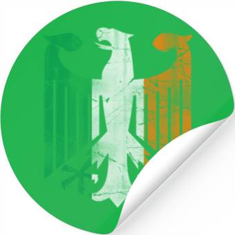 Discover Irish German Eagle Stickers