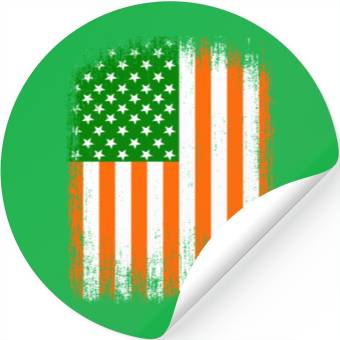 Discover Irish American Flag Stickers