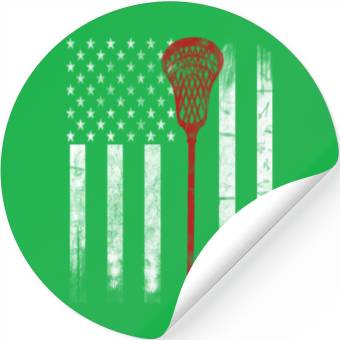 Discover Lacrosse Flag Stickers