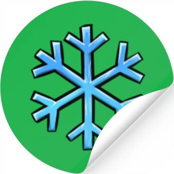 Discover Frosted Snowflake Stickers
