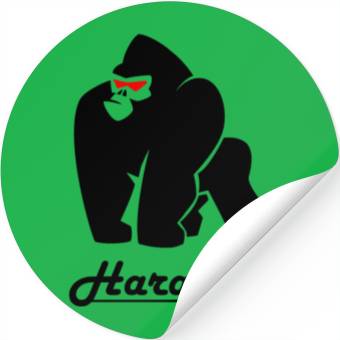 Discover Gorilla Black Stickers
