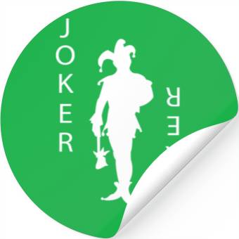 Discover Joker Playing Card Gambling Stickers