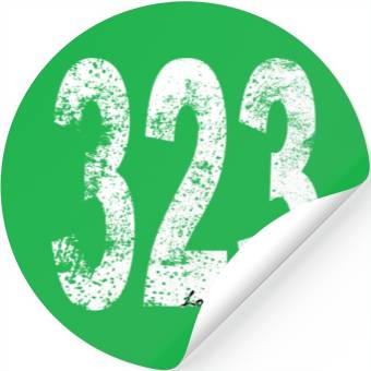 Discover Vintage Los Angeles Area Code 323 Stickers