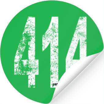 Discover Vintage Milwaukee Area Code 414 Stickers