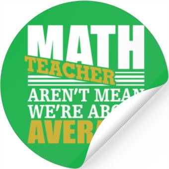 Discover math teacher Stickers