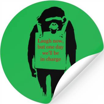 Discover Laugh Now Monkey Sandwich Stickers