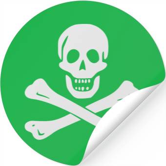 Discover Skull and Crossbones Stickers