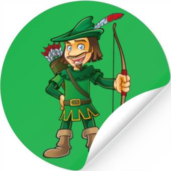 Discover Robin Hood-arrows-bow-tale Stickers
