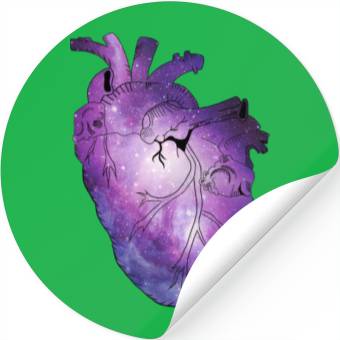 Discover Galaxy Beating Heart Stickers