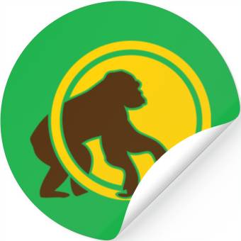Discover monkey gorilla chimpanzee Stickers