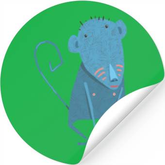 Discover Blue Monkey Stickers