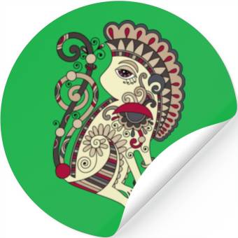 Discover Aztec Monkey Stickers