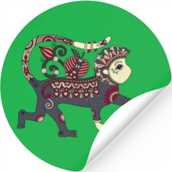 Discover Aztec Monkey Stickers