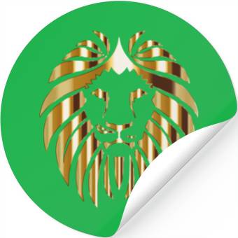 Discover Gold lion Stickers