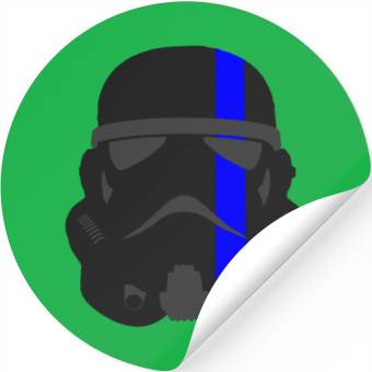Discover Thin Blue Line - Storm Trooper Stickers