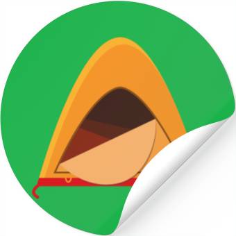 Discover camping tent Stickers