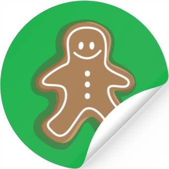 Discover Gingerbread man Stickers