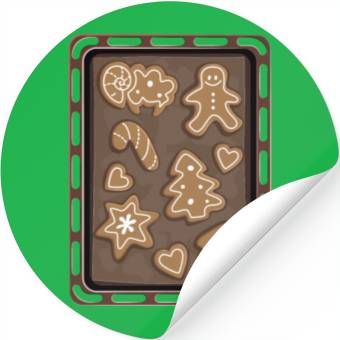 Discover Gingerbread cookies Stickers