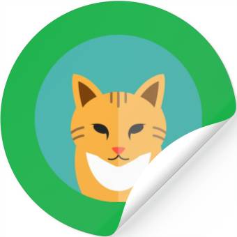 Discover brown cat Stickers