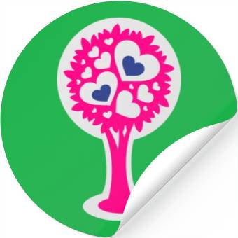 Discover Heart Tree Stickers