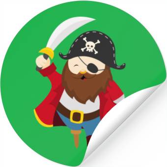 Discover Pirate captain Stickers