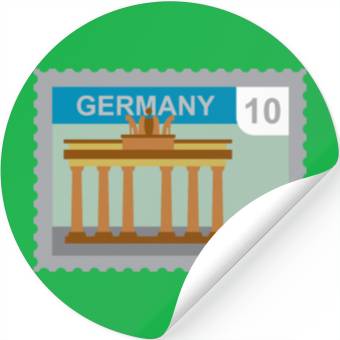 Discover germany mail stamp Stickers