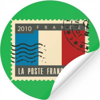 Discover france post stamp Stickers