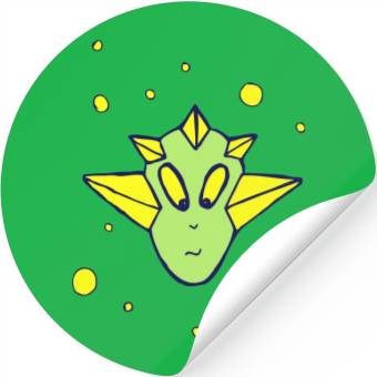 Discover Alien Head Stickers