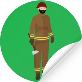 Discover fire fighter Stickers
