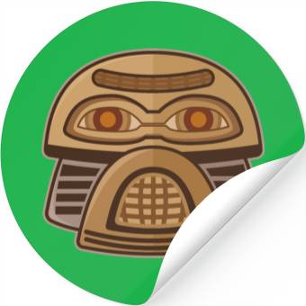 Discover Robot mask Stickers