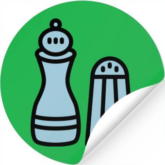Discover pepper grinder salt shaker Stickers