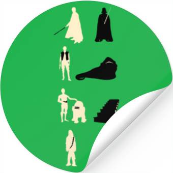 Discover Star Wars parody - enemies Stickers