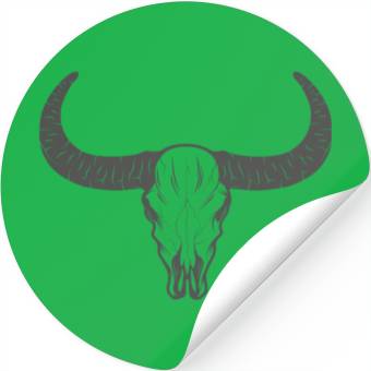 Discover buffalo skull Stickers