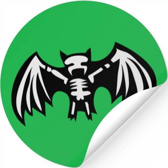 Discover bat skeleton Stickers